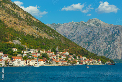 Perast town in the Bay of Kotor