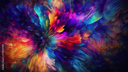 4K  wallpaper with colorful abstract pattern