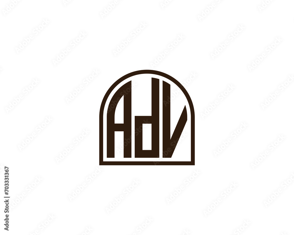 ADV Logo design vector template