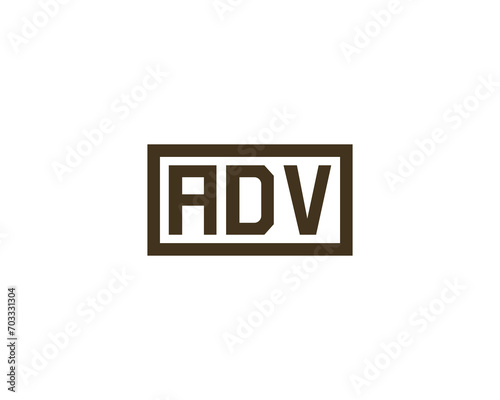 ADV Logo design vector template