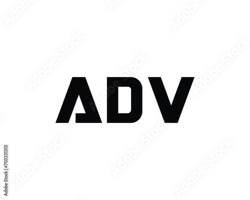 ADV Logo design vector template