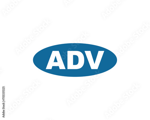 ADV Logo design vector template