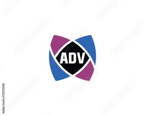 ADV Logo design vector template