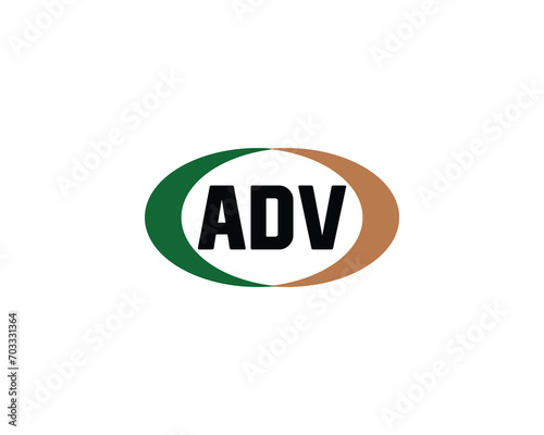 ADV Logo design vector template