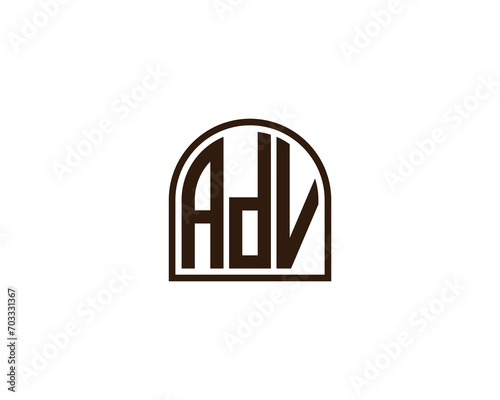 ADV Logo design vector template