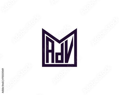 ADV Logo design vector template