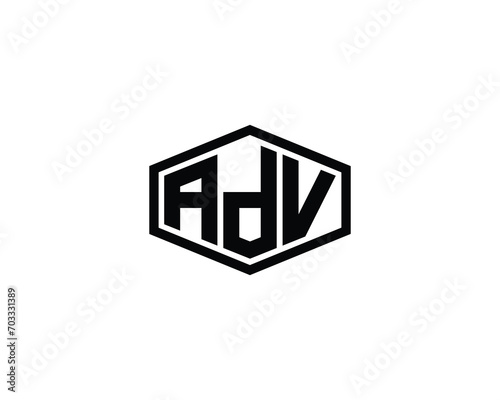 ADV Logo design vector template