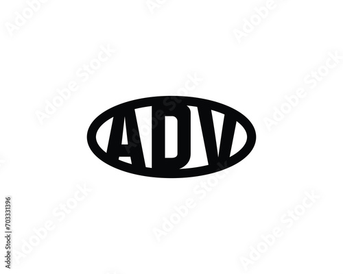 ADV Logo design vector template
