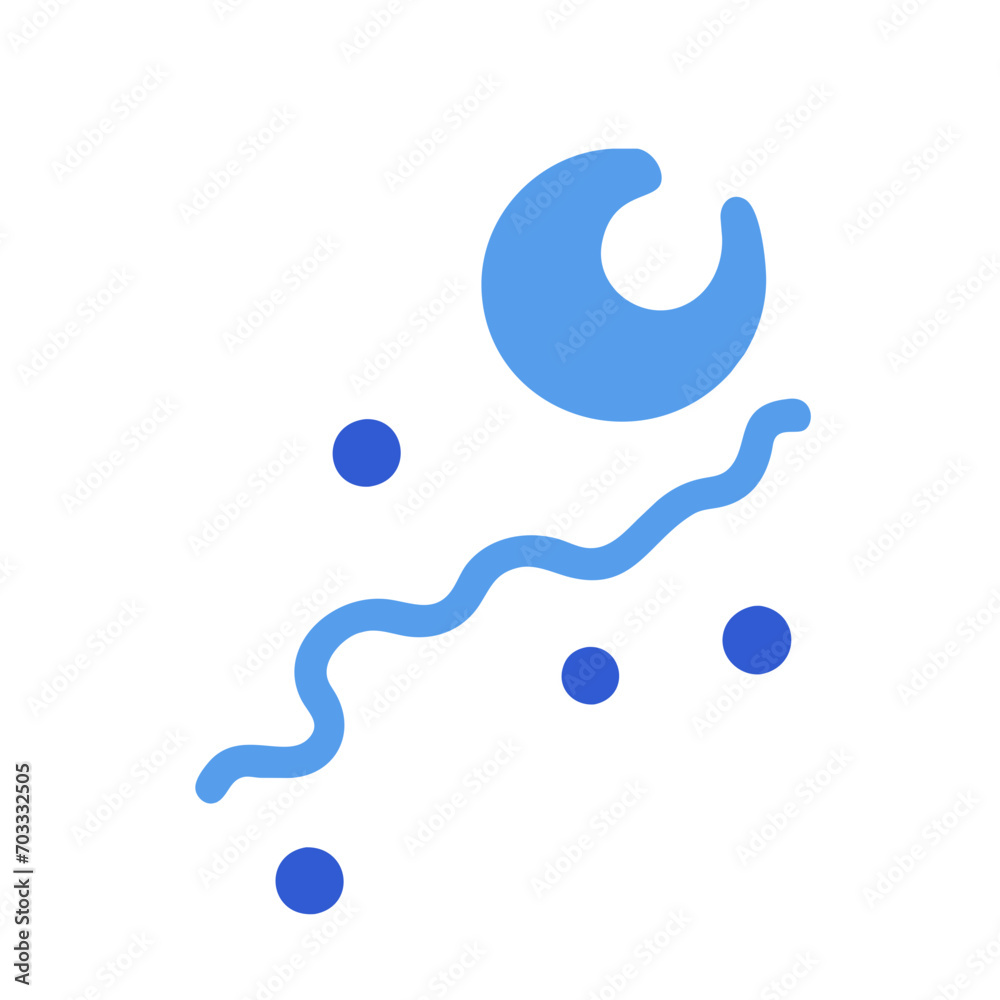 Comet with tail vektor icon illustation Comet with tail vektor icon illustation