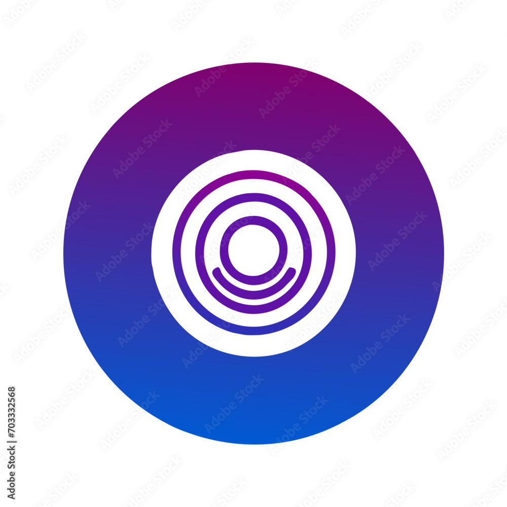 Cosmic radiation vektor icon illustation