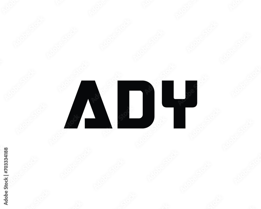 ADY logo design vector template