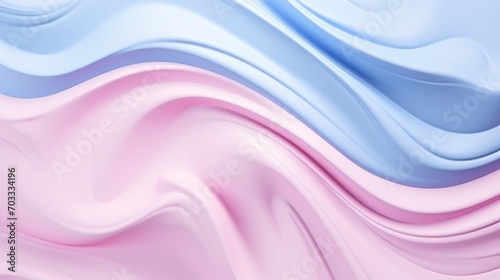 Abstract pastel pink paint on pastel blue background - fluid composition with copy space  minimalist natural luxury