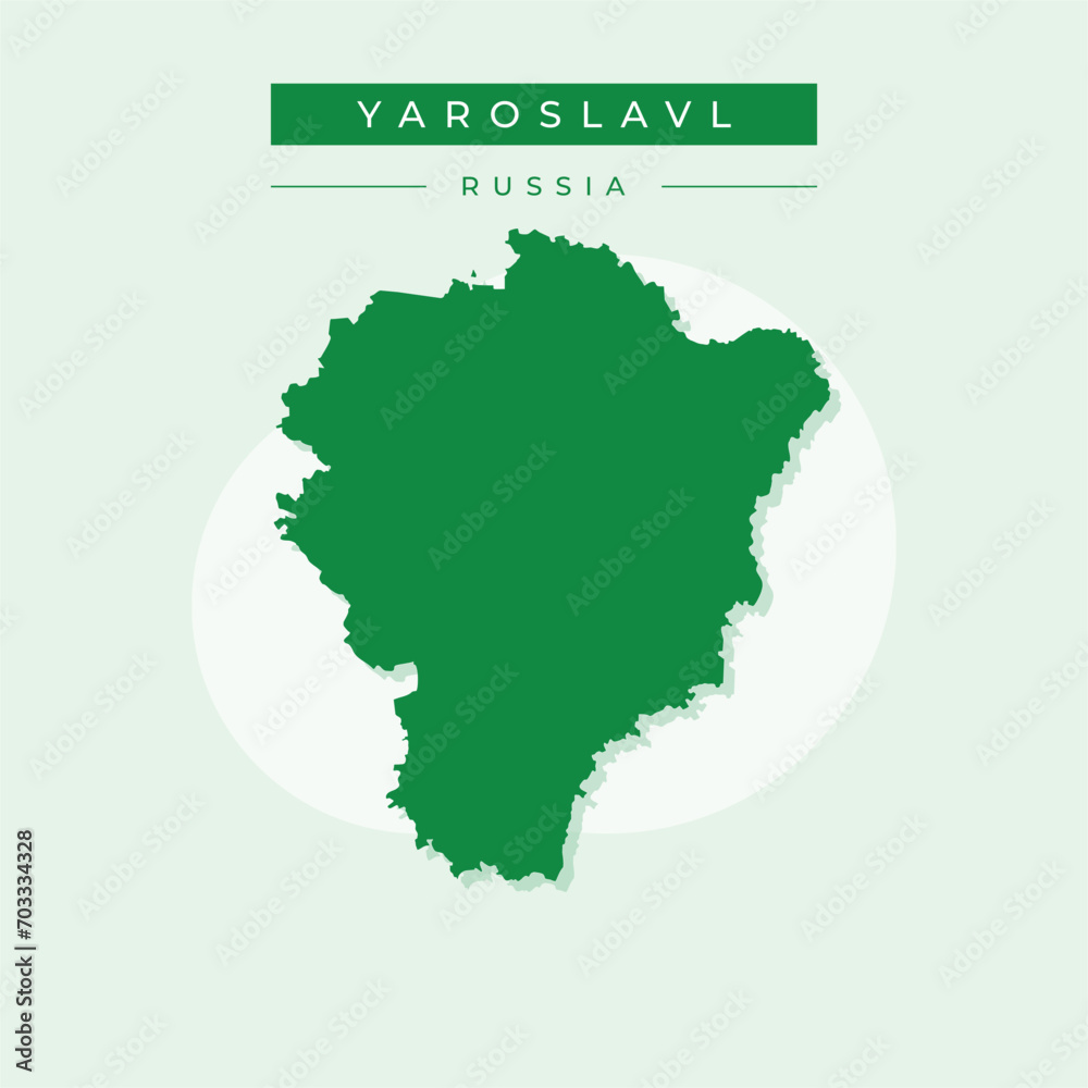 Vector illustration vector of Yaroslavl map Russia