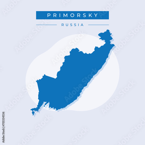 Vector illustration vector of Primorsky map Russia photo