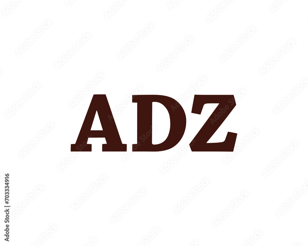 ADZ logo design vector template ADZ logo design vector template