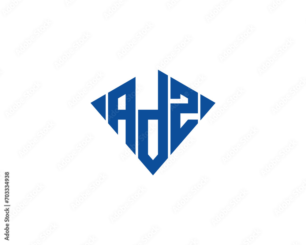 Obraz premium ADZ logo design vector template