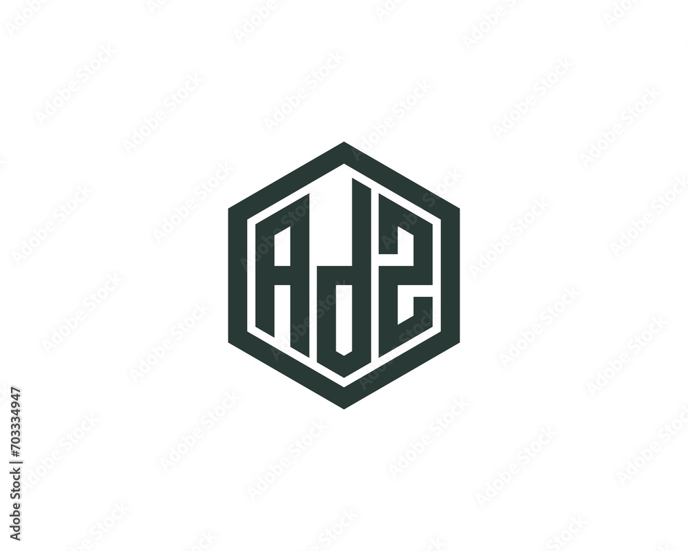 ADZ logo design vector template ADZ logo design vector template