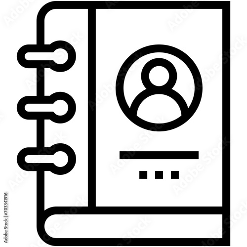 Phone Directory Vector Icon