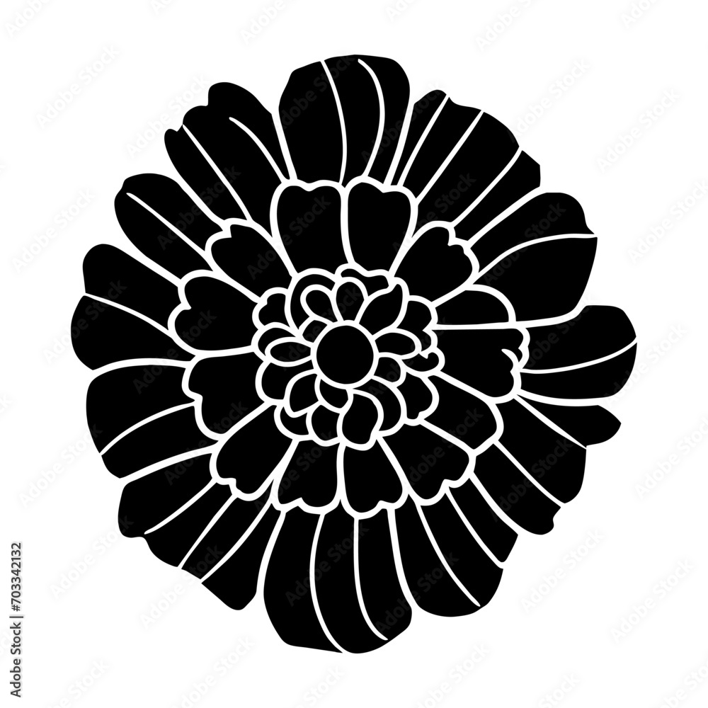 Hand drawn simple flower illustration Hand drawn simple flower illustration