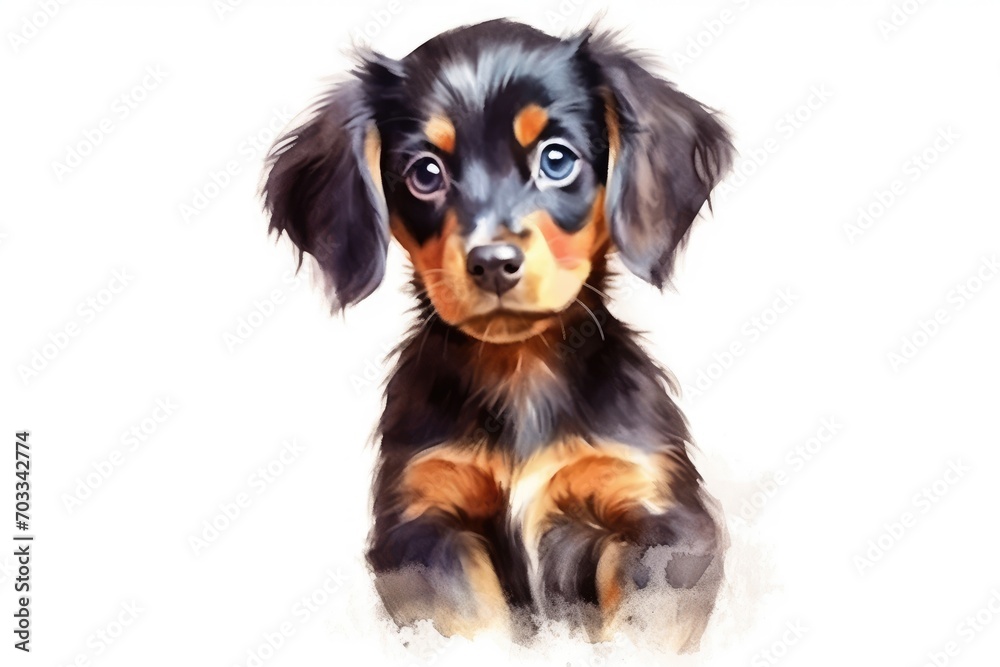 Watercolor Puppy