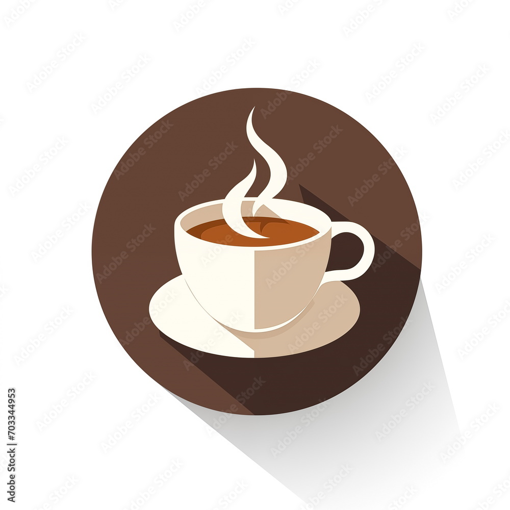 Obraz premium Coffee cup icon. Flat design.