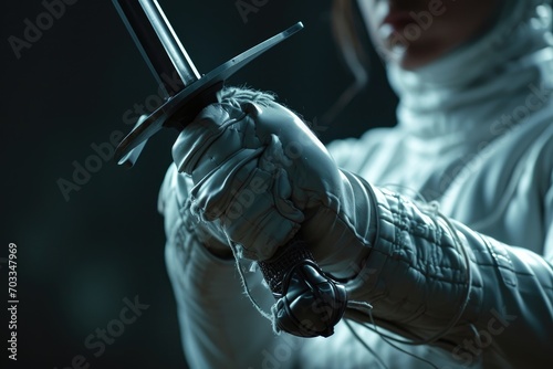 Fencing Finesse Hands and Foil