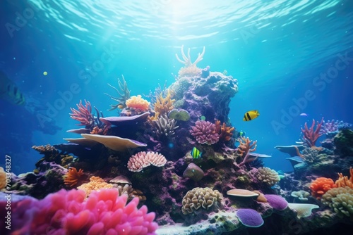 Underwater world with corals © Julia Jones