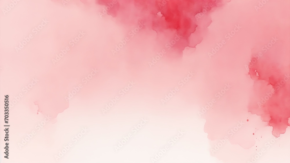 Red Blush Watercolor Background