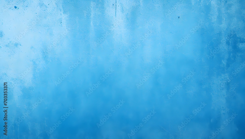 Grunge Blue Wall Surface. Rough Blue Wall Texture Background Banner. Abstract Blue Grunge Backdrop.