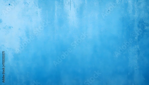 Grunge Blue Wall Surface. Rough Blue Wall Texture Background Banner. Abstract Blue Grunge Backdrop.