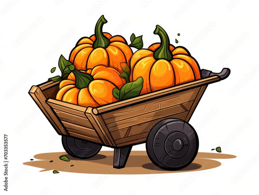 pumpkin in a basket