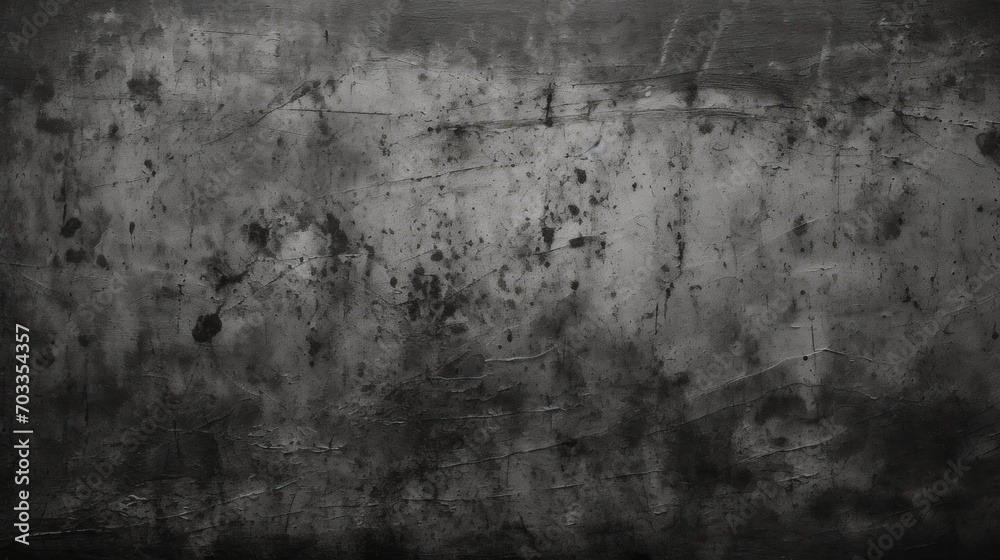 Gritty Noir: Abstract Black Grunge Texture, Distressed Overlay, and Rough Surface Background for Design Projects