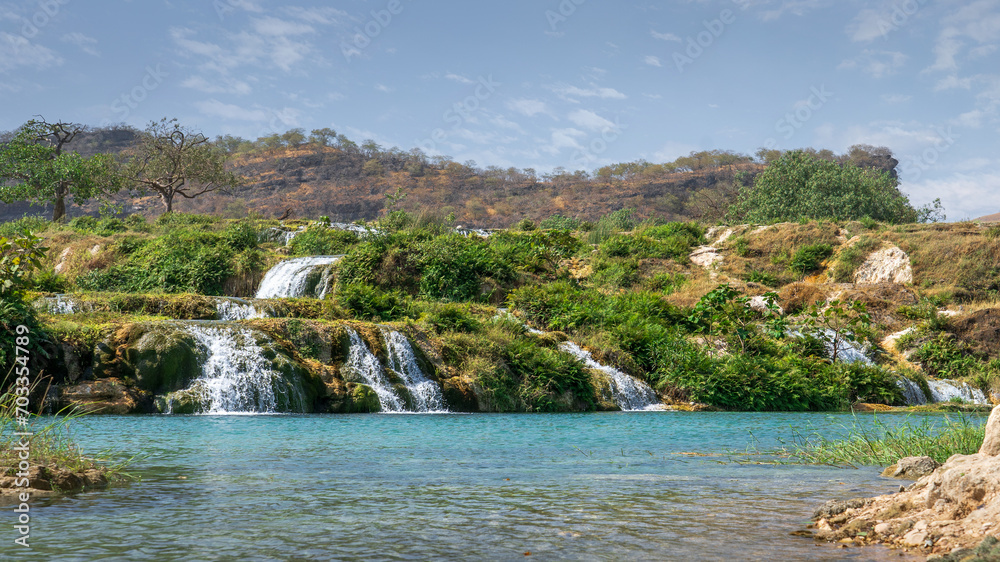 Obraz premium Wadi Darbat in the Dhofar region of Oman