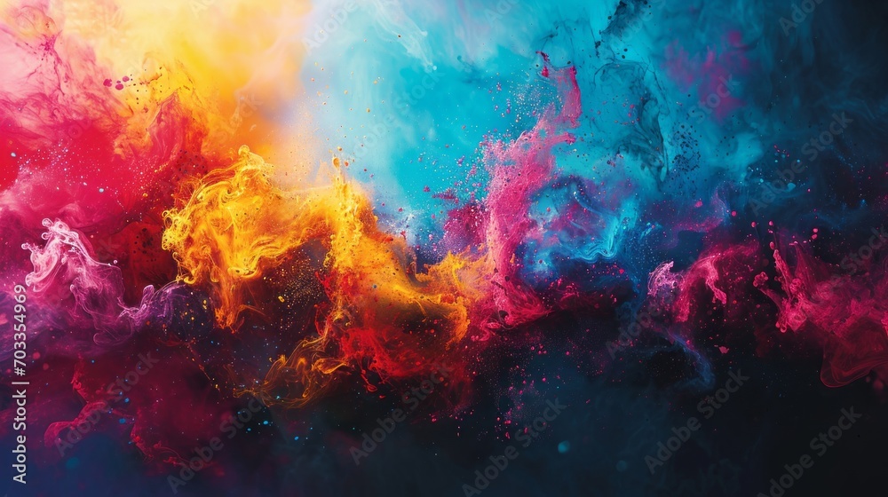 Vibrant Dance of Colors Unleashed