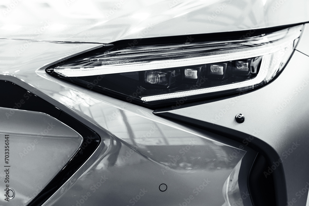 Obraz premium Detail of a modern car. Head light