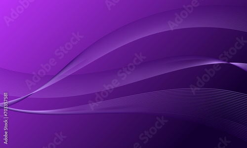 purple lines wave curve with gradient abstract background