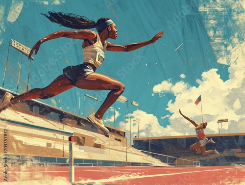 Olympic Grace: Blooming Talent at Paris 2024 Games