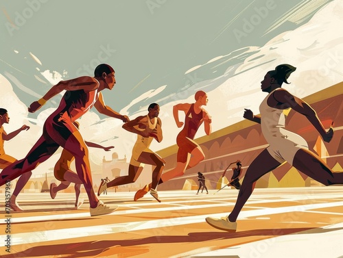 Childlike Grit: Paris Olympians in Muted Tones