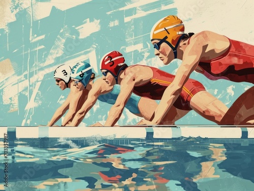 Start Block Serenity: Olympians in Earthy Elegance