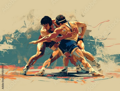Bloomcore Wrestlers: Paris 2024's Vibrant Athletic Ballet