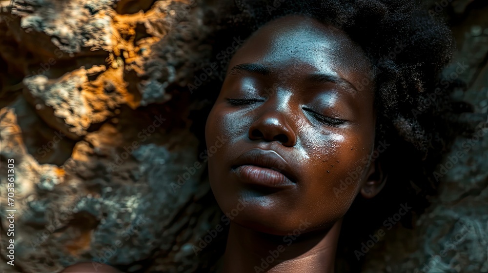 Black Woman Top View Wake Portrait, Background HD For Designer Black Woman Top View Wake Portrait, Background HD For Designer