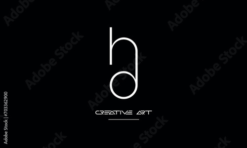 DH, HD, D, H abstract letters logo monogram photo