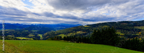 Fototapeta Naklejka Na Ścianę i Meble -  Landscape, Maria Waitschach, Carinthia, Austria
