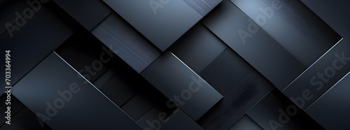3d geometric Abstract black background