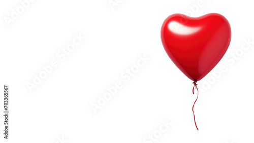 Leinwand Poster Red heart balloon