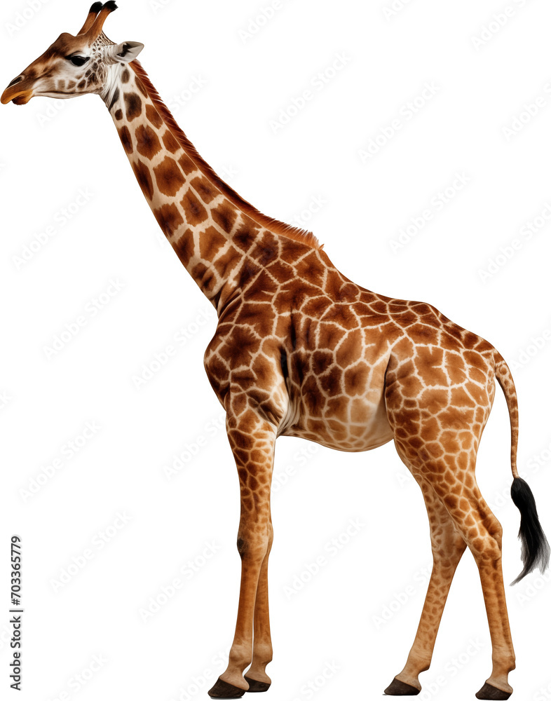 Naklejka premium A Majestic Giraffe Portrait