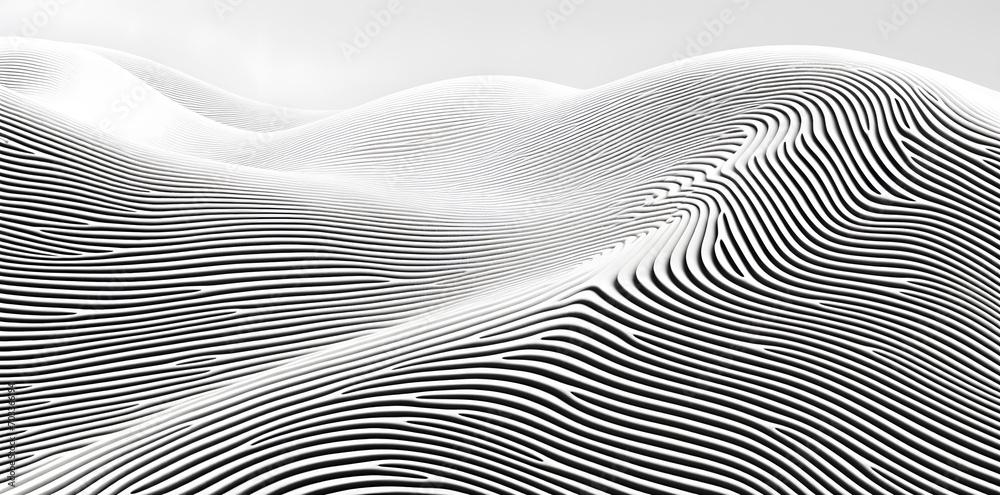 Black and white wavy geometric background Black and white wavy geometric background