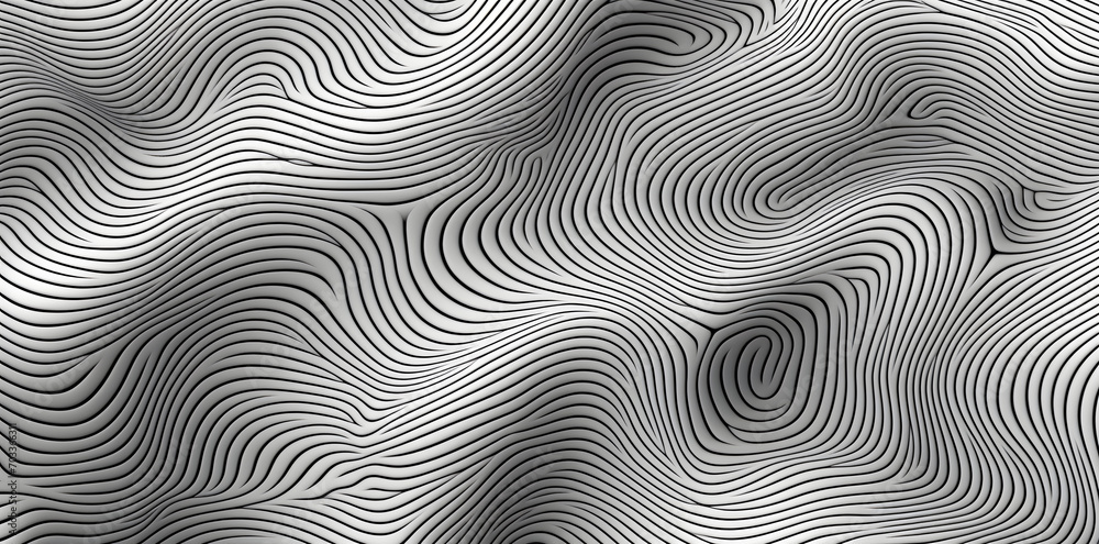 Black and white wavy geometric background