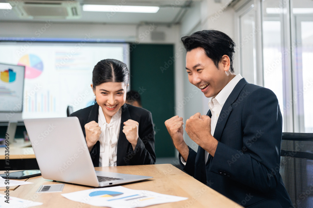 Asian business people team analyzing statistics financial. Team of businesspeople Meeting Conference Discussion Corporate Concept in office. Asian business people team analyzing statistics financial. Team of businesspeople Meeting Conference Discussion Corporate Concept in office.