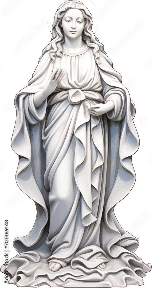 A Beautiful Image of the Virgin Mary Statue